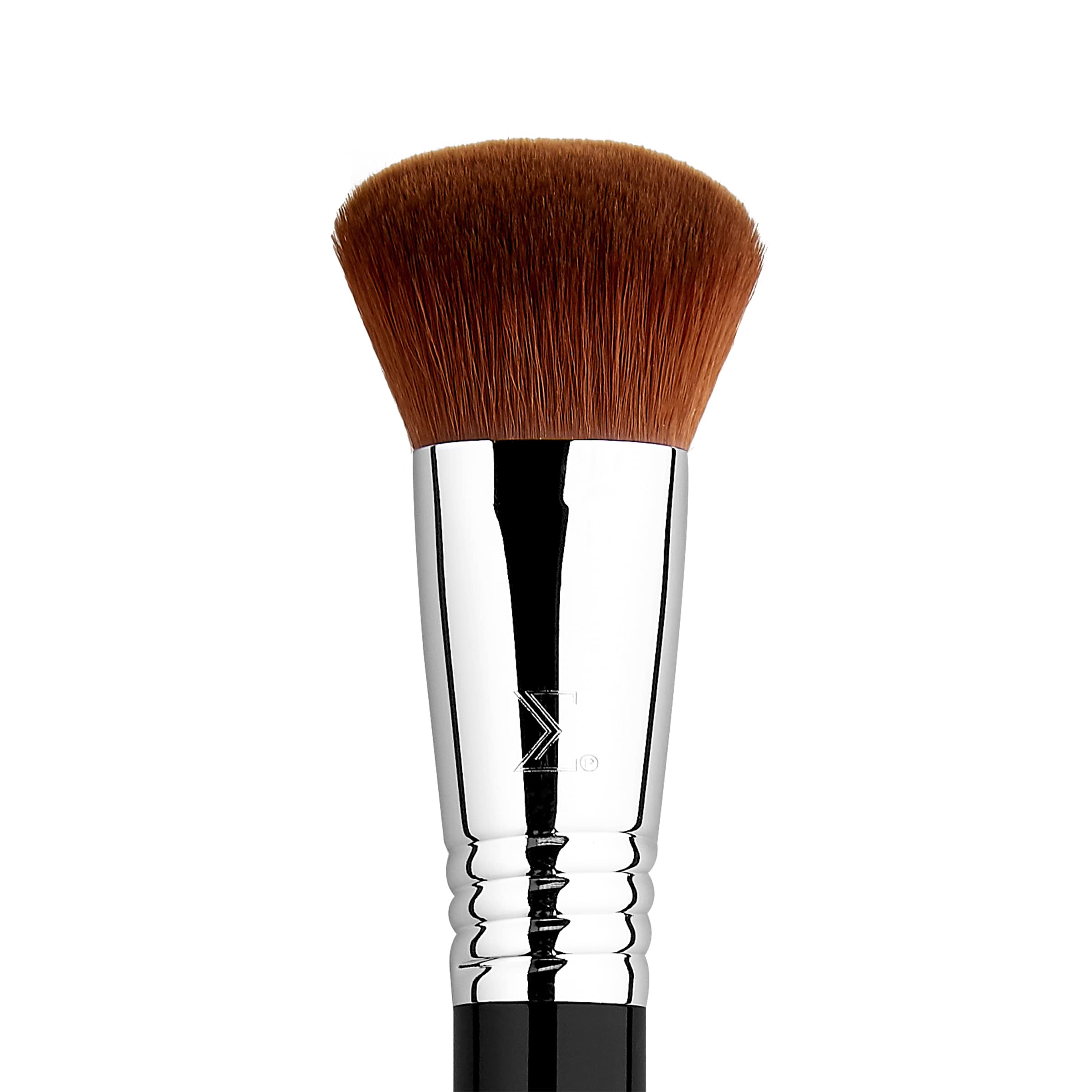 Sigma Beauty F47 Multitasker brush angled view highlights multi-use performance for blush and bronzer