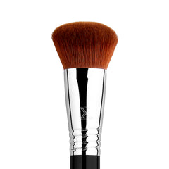 Sigma Beauty F47 Multitasker brush angled view highlights multi-use performance for blush and bronzer