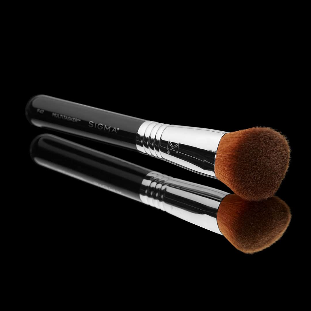 Sigma Beauty F47 Multitasker used for foundation application with smooth, even coverage