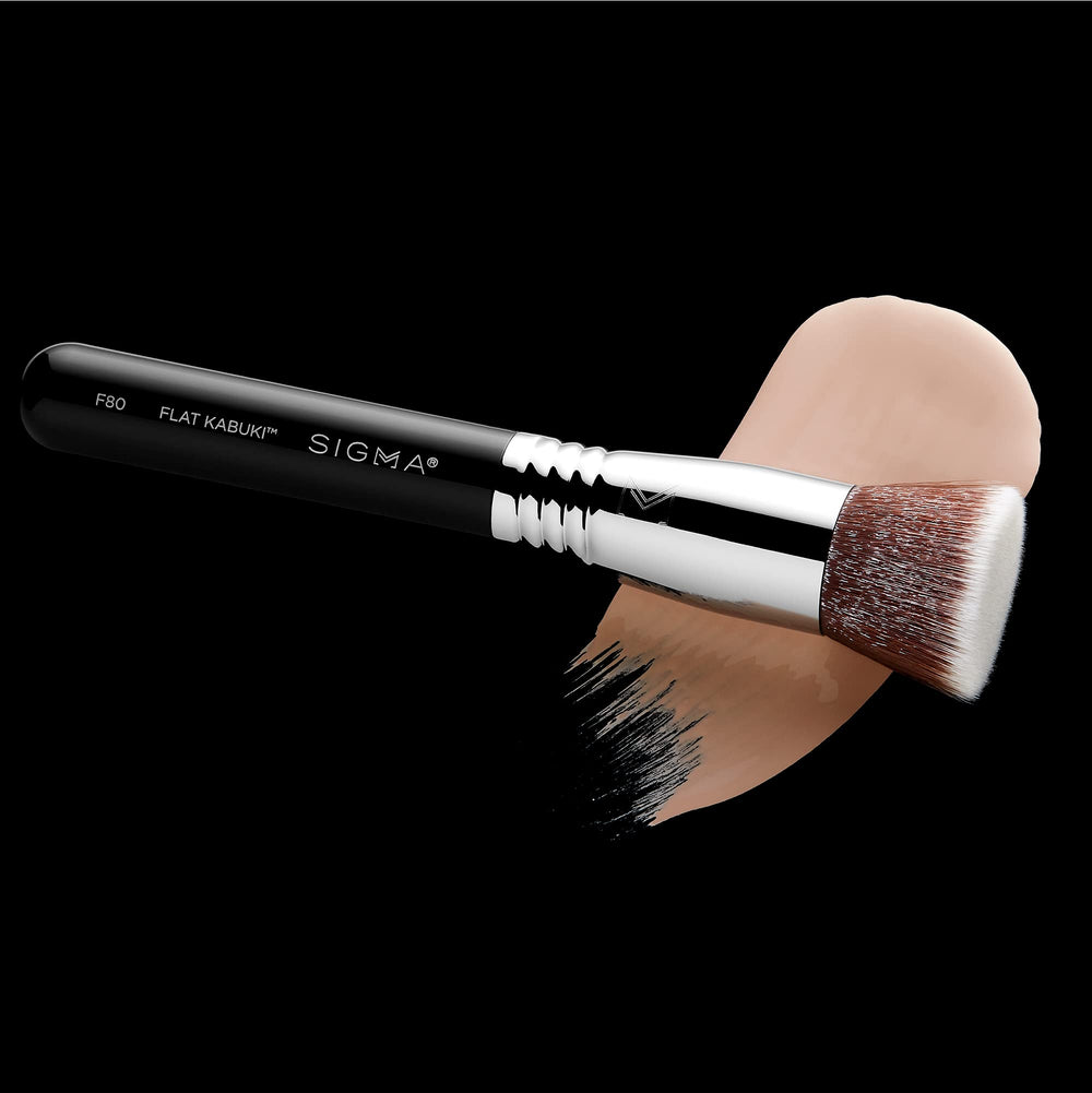 Sigma Beauty F85 airbrush kabuki brush handle close-up with premium grip