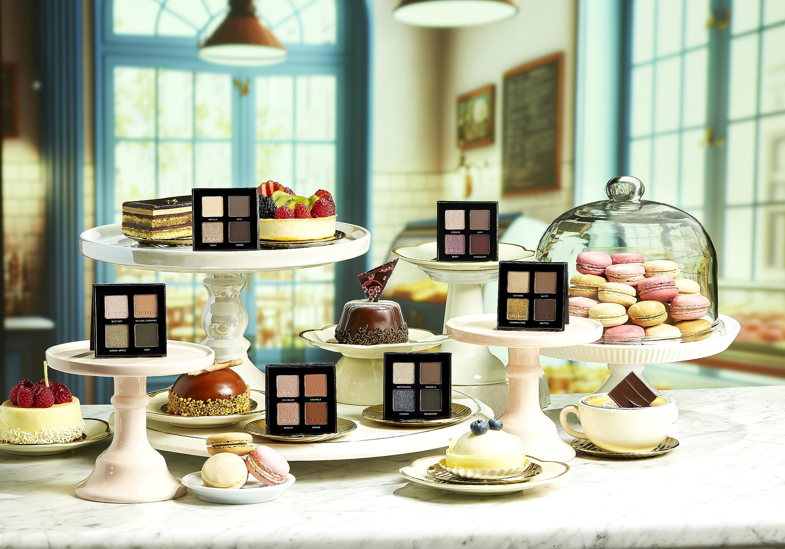 Sigma Beauty Peach Pie quad on-the-go travel case
