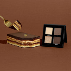 Sigma Beauty Quad Eyeshadow Tiramisu buttery texture swatches reveal silky blend.