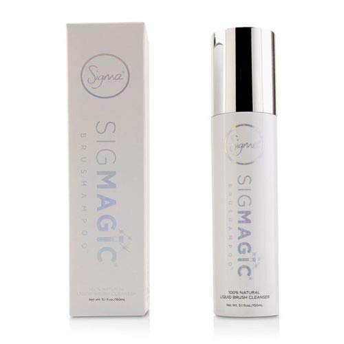 Sigma Beauty Sigmagic Brushampoo brush bristles cleaning removes pigment buildup.