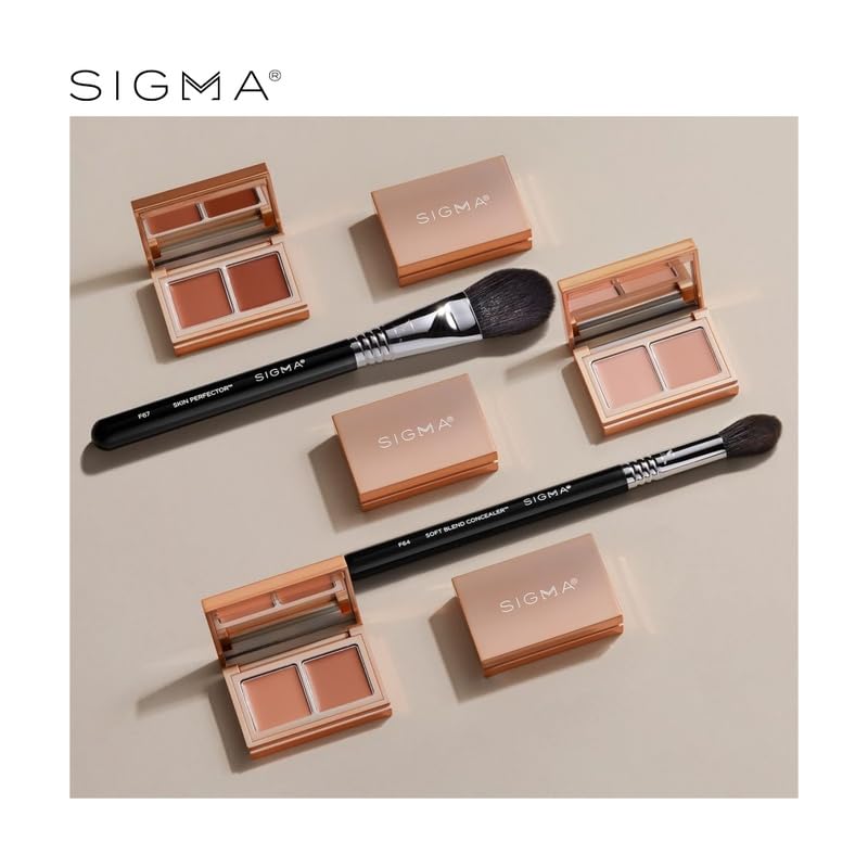 Sigma Beauty Spectrum Color Correcting Duo finished look on model with even skin tone