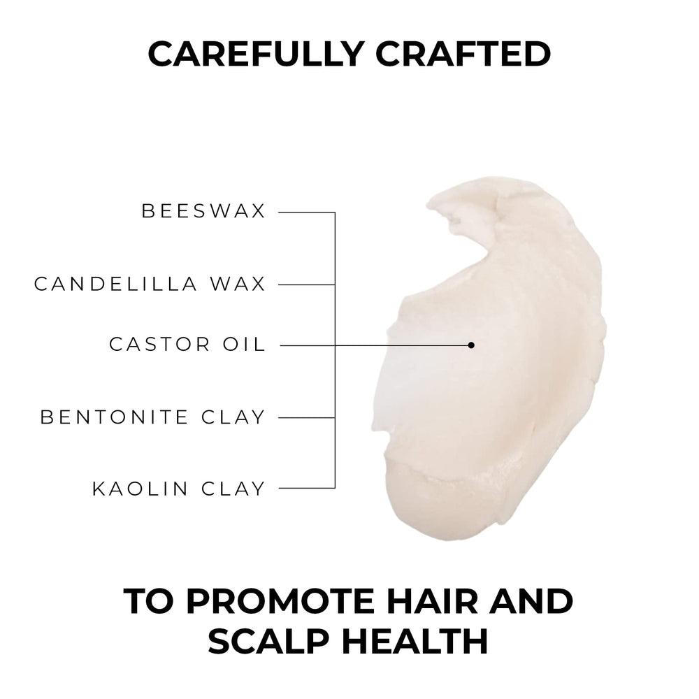 Signature cardamom and patchouli scent enhances daily styling ritual.