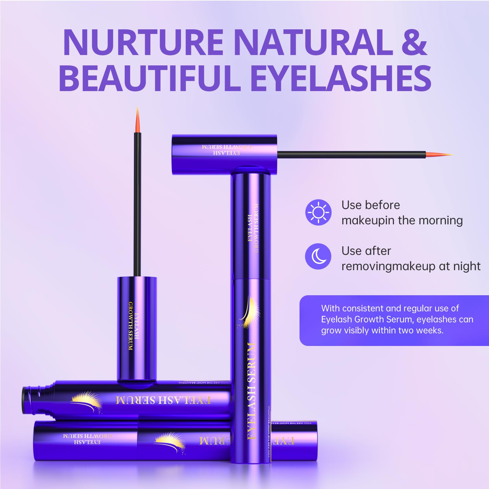 SIIEEC Lash Serum nourishes and strengthens lashes for longer-looking eyes.
