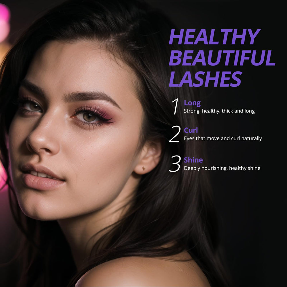 SIIEEC Lash Serum wand applying along lash line for daily thickness boost.