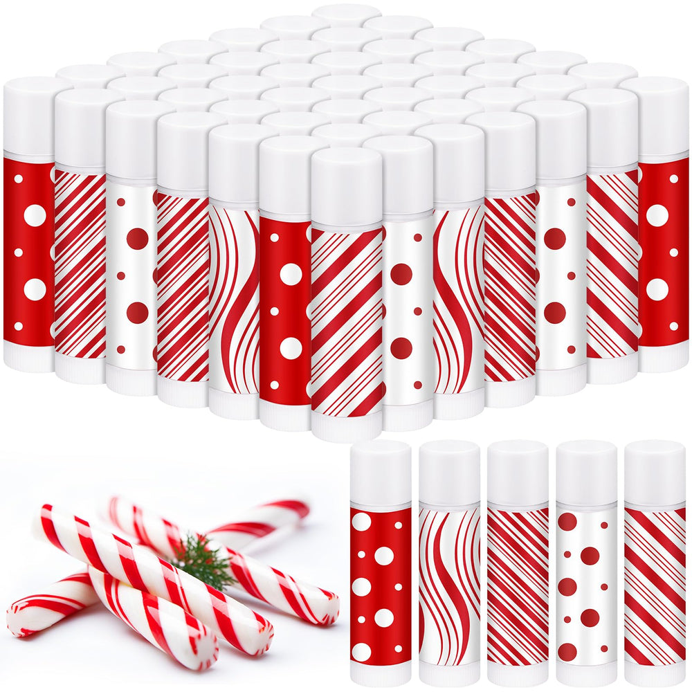 Siifert Christmas candy lip balm pack 50-count for gifting and stocking stuffers