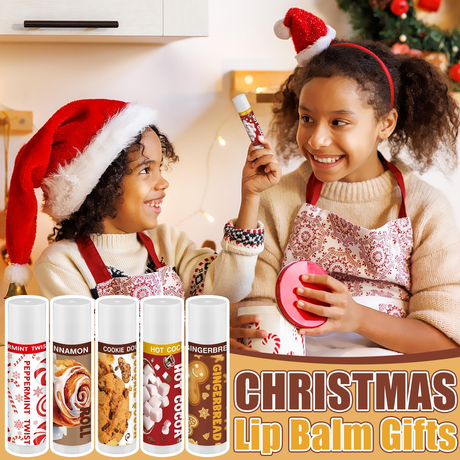 Siifert cookie flavor lip balm tube perfect as a playful holiday gift.
