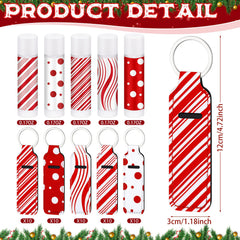 Siifert peppermint cane scented lip balm highlights mint flavor and moisture.