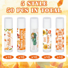 Siifert pumpkin-leaves lip balm highlights fall vibes with comforting flavor for seasonal gifting.