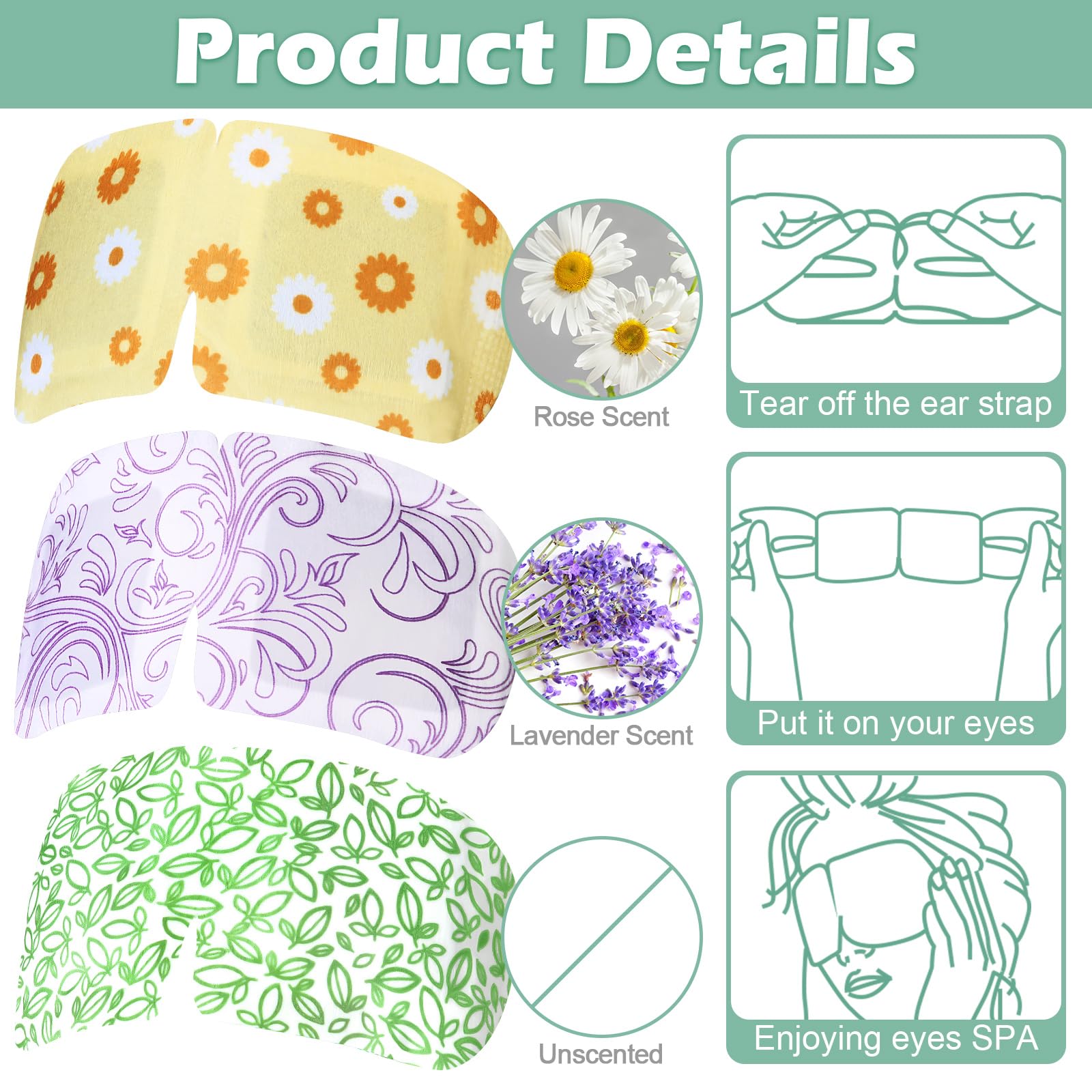 Silicherry steam eye mask chamomile style for calming spa-like experience.