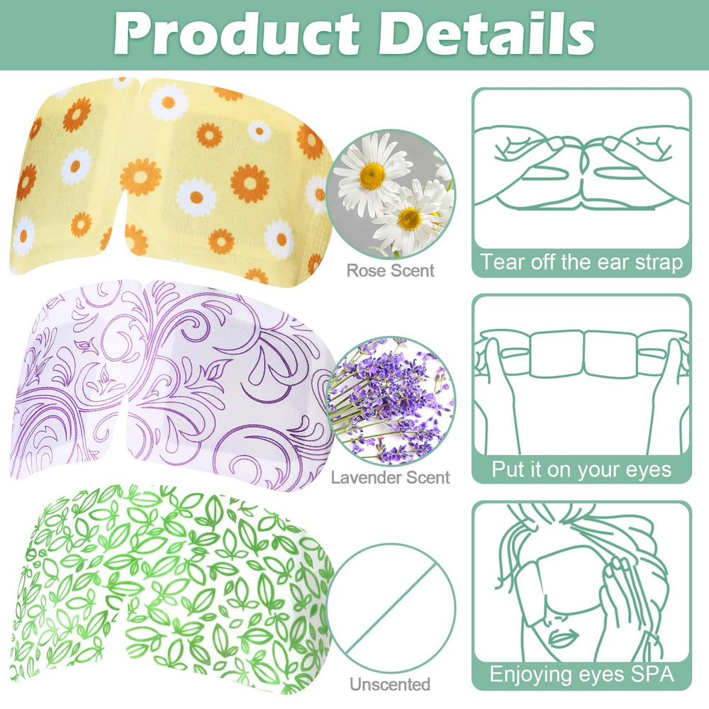 Silicherry steam eye mask chamomile style for calming spa-like experience.