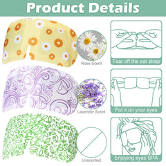 Silicherry steam eye mask chamomile style for calming spa-like experience.
