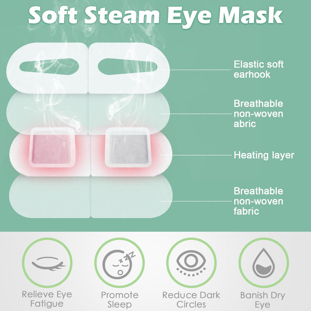 Silicherry steam eye mask unscented style for fragrance-free relaxation.