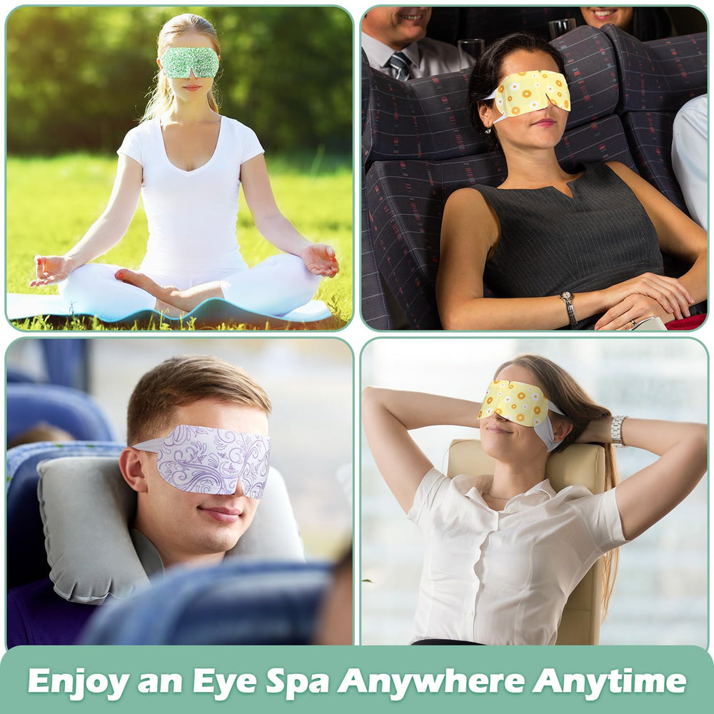 Silicherry steam eye mask portable disposable pack for on-the-go spa moments.