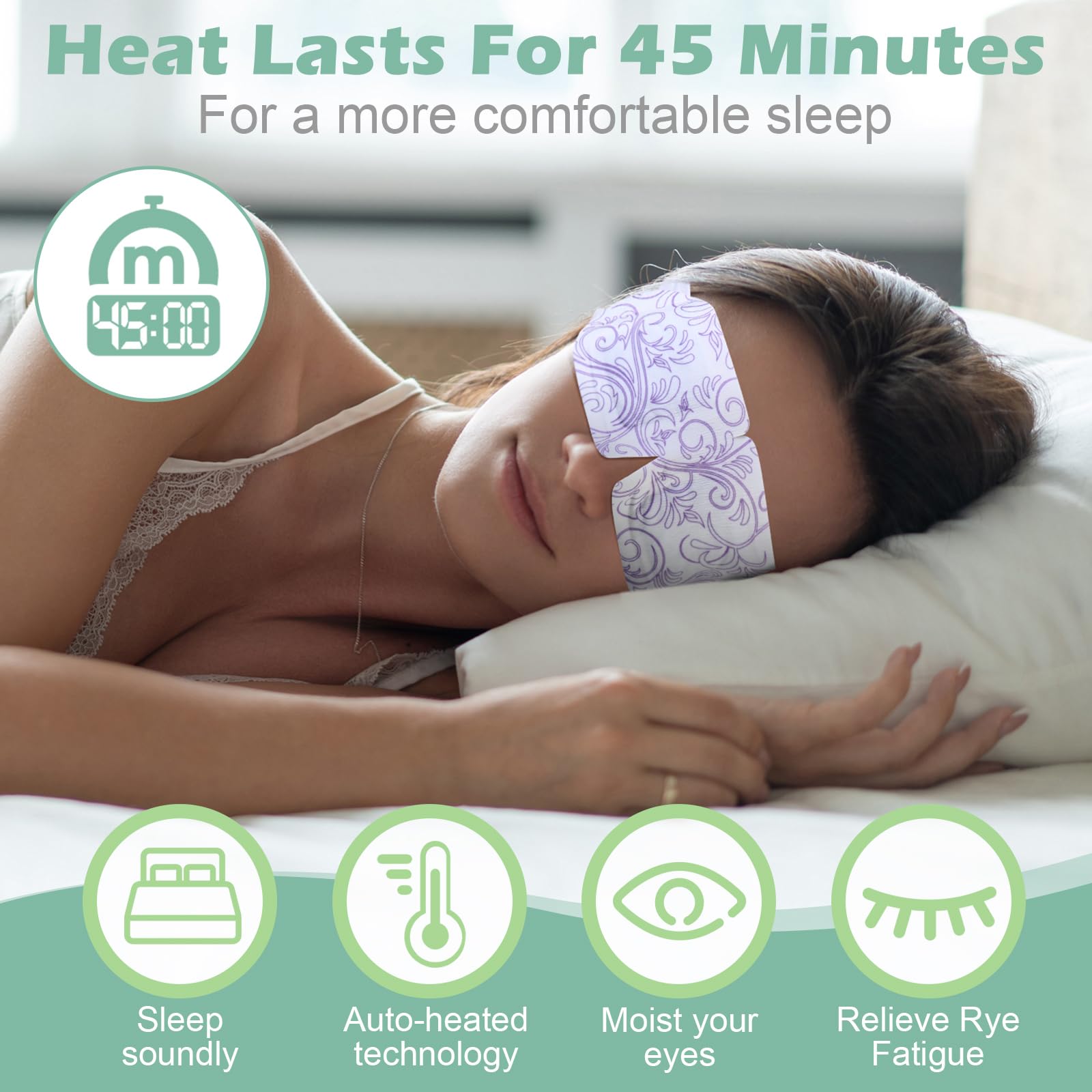 Silicherry steam eye mask soft nonwoven material for breathable comfort.