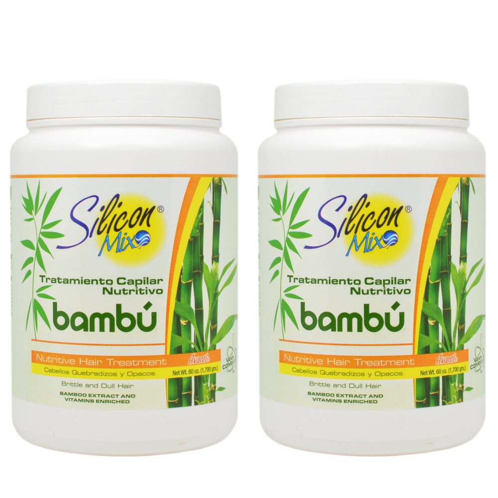 Silicon Mix Bambu Hair Treatment bottle highlighting bamboo extract for nourishment and detangling