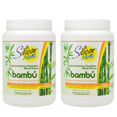 Silicon Mix Bambu Hair Treatment bottle highlighting bamboo extract for nourishment and detangling
