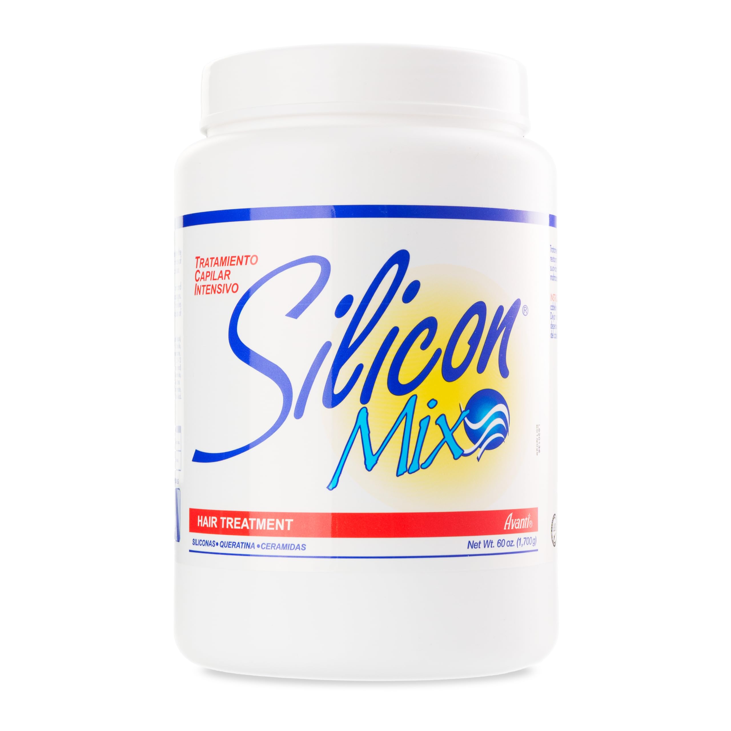 Silicon Mix Deep Conditioning Hair Mask bottle pour demonstrates rich moisture for dry, damaged hair.