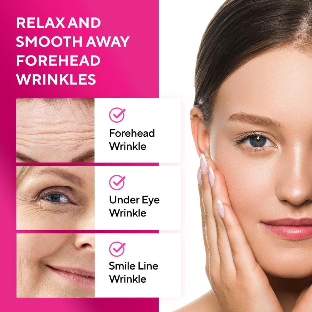 SILKDERMIS silicone wrinkle patch flexible-fit image demonstrates seamless contour to facial curves.