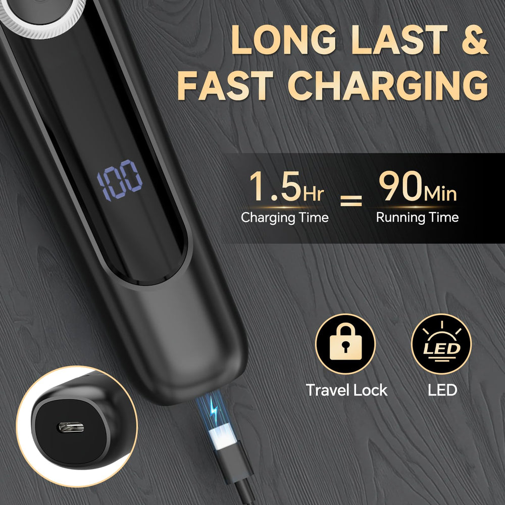 SilkGlow nose trimmer with 360-degree rotation for painless removal.