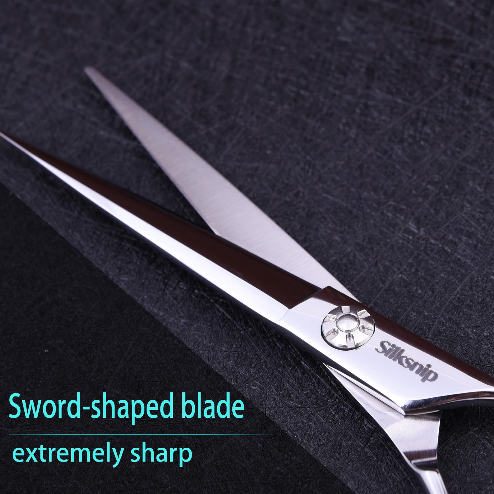 Silksnip Hair Cutting Scissors adjustable tension screw enables customized cutting control