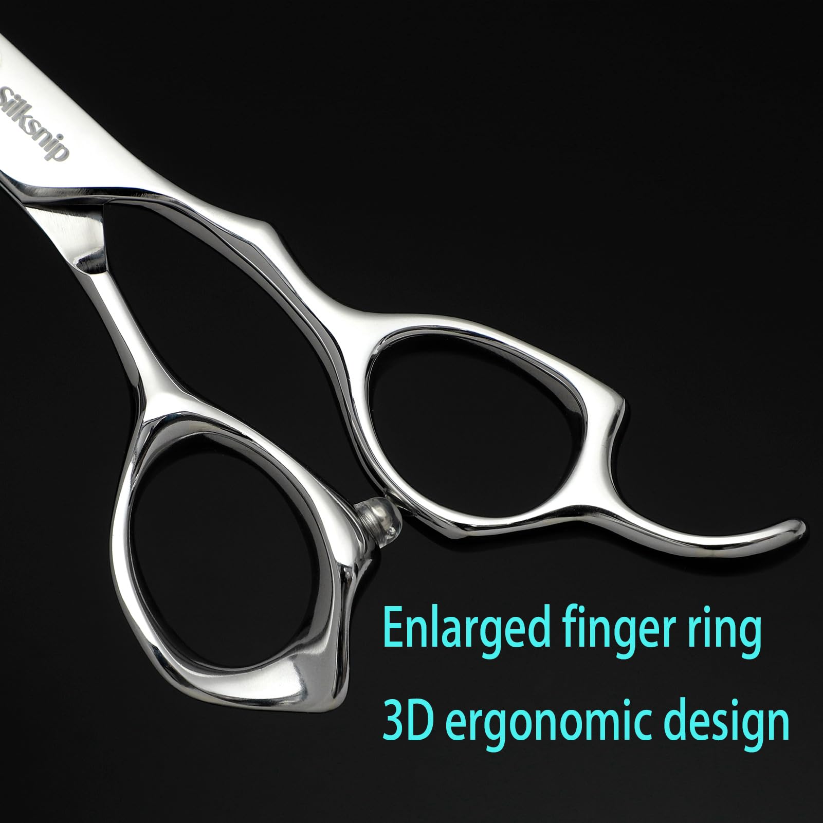 Silksnip Hair Cutting Scissors in leather case shows safe storage and transport