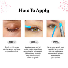 Silly George Eyebrow Growth Serum application showing versatile use on lashes and brows.