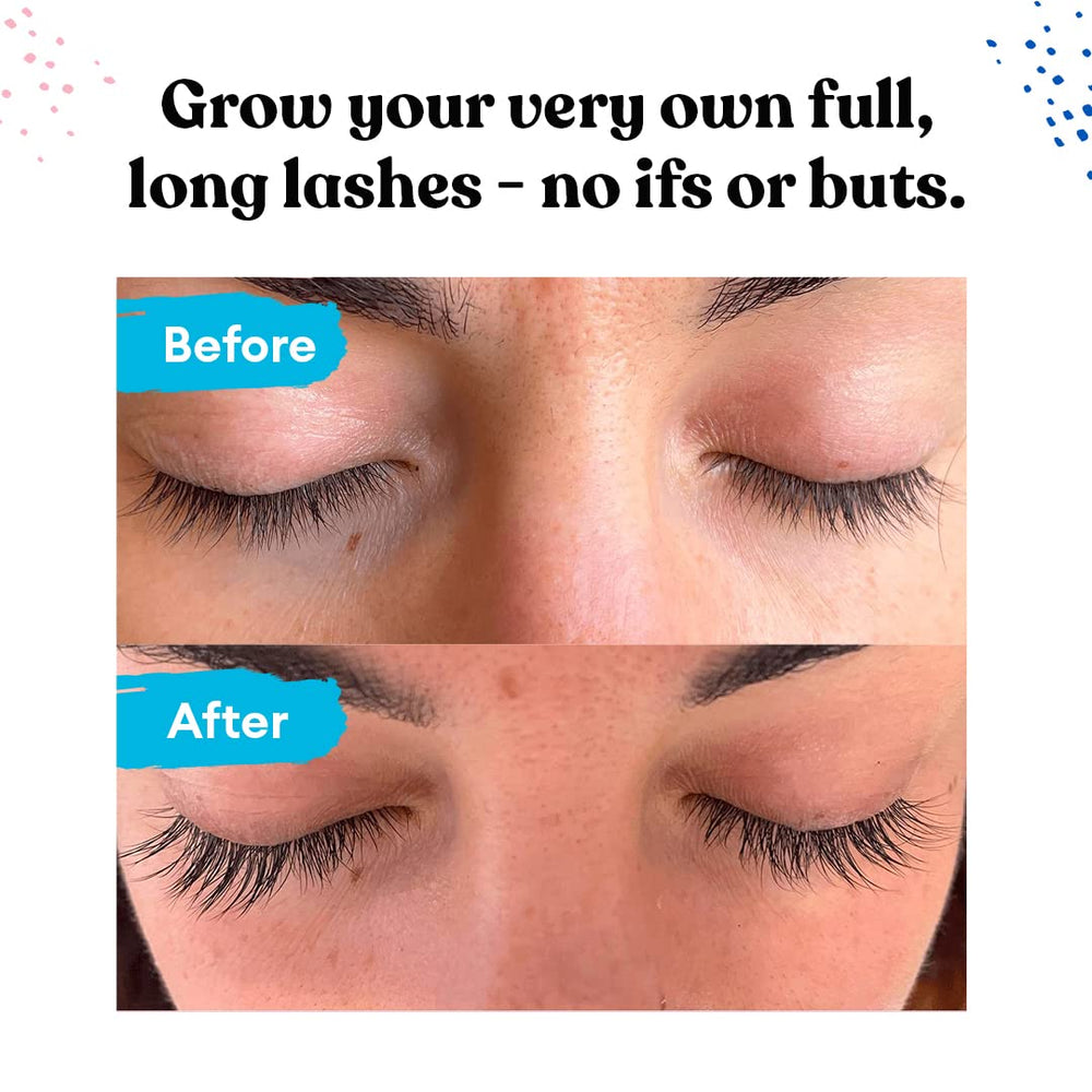Silly George Eyelash Growth Serum applicator brush for precise daily lash application.