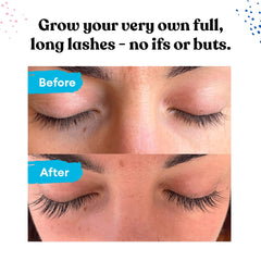 Silly George Eyelash Growth Serum applicator brush for precise daily lash application.
