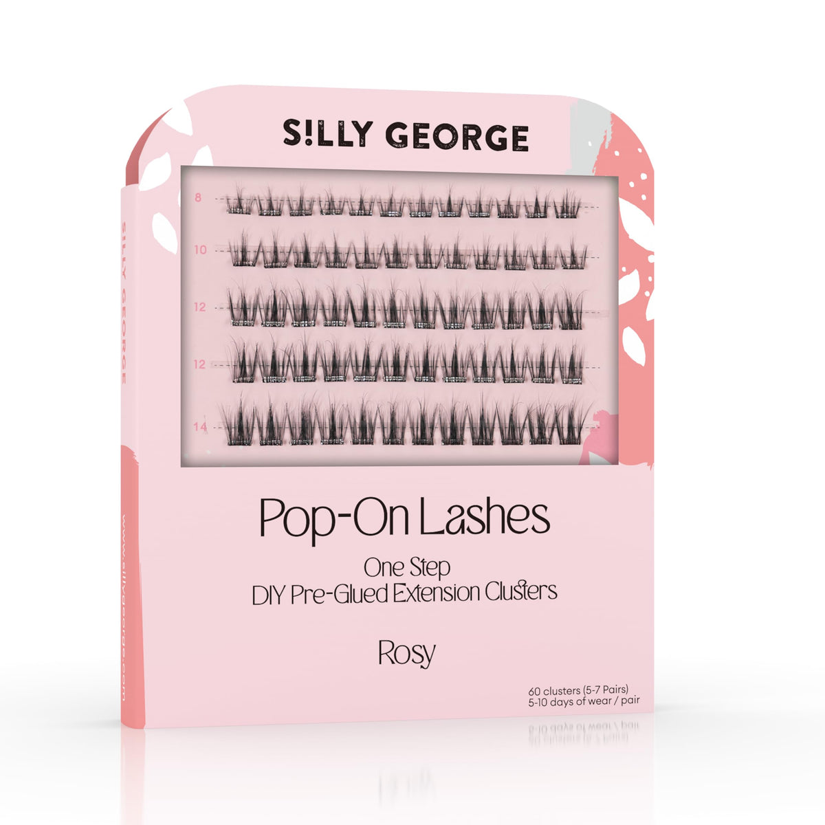 Silly George Pop-On Lashes pack-60 clusters for instant natural volume