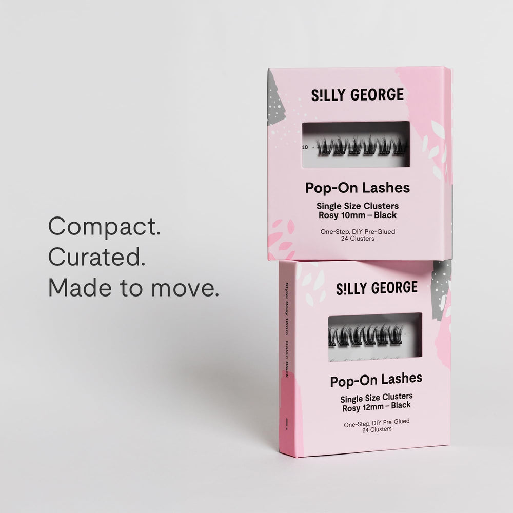 Silly George pre-glued option enables mess-free, at-home application.