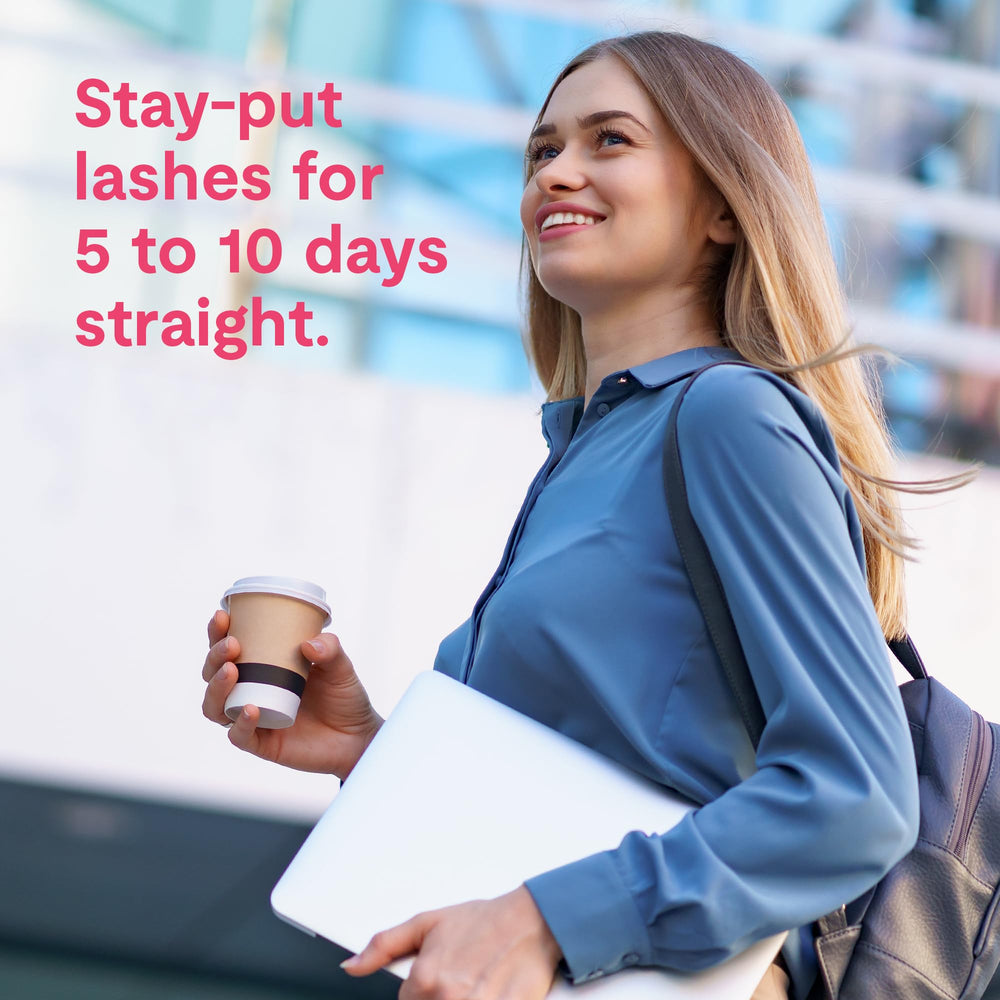 Silly George travel-ready compact case displayed for on-the-go lash styling