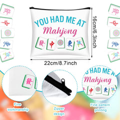 SilTriangle Mahjong cosmetic bag Style 1 close-up packaging highlight gift-ready design