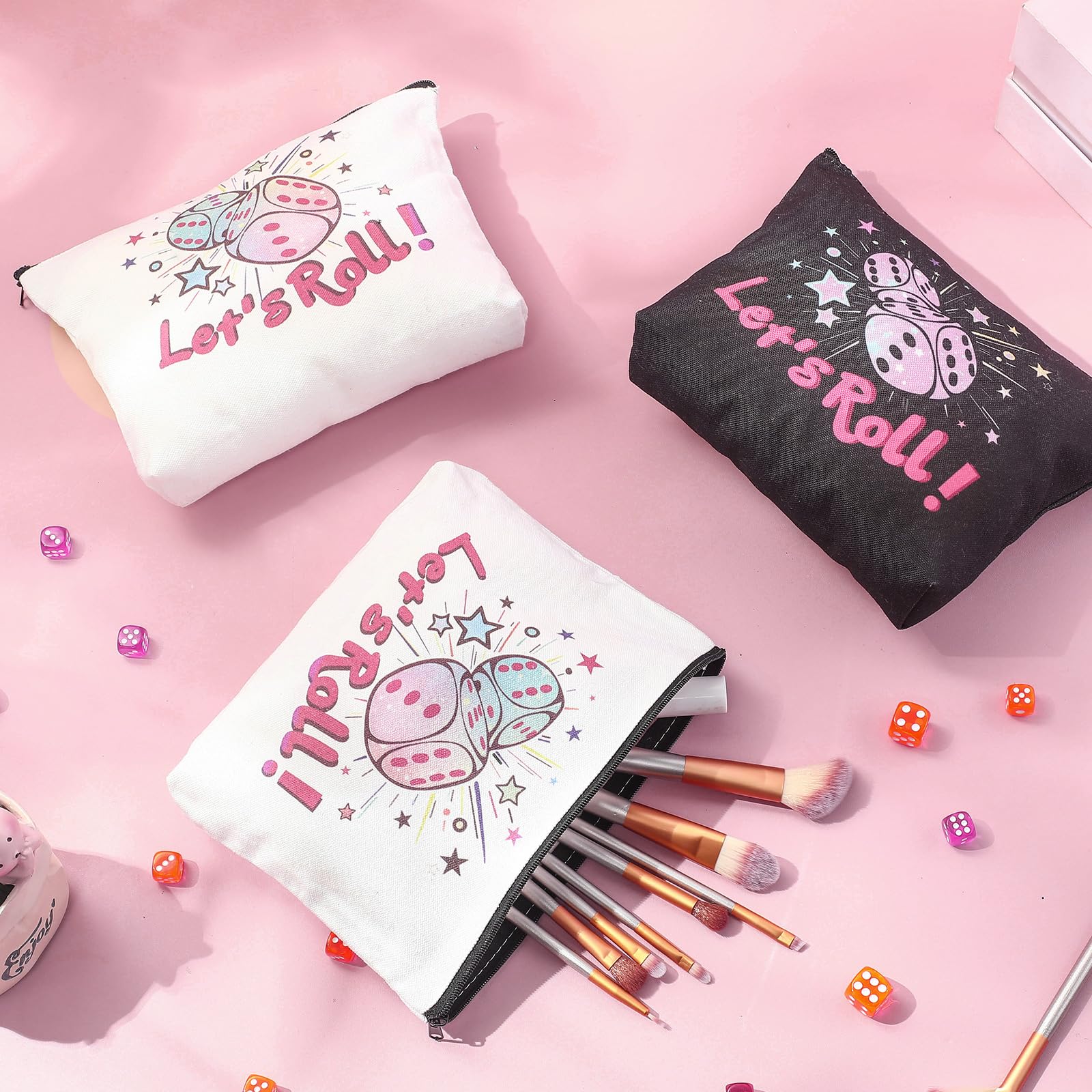 SilTriangle bunco makeup bags in two-tone colors ideal for gifting and celebrations
