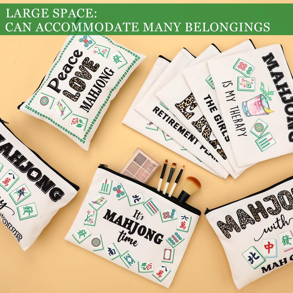 SilTriangle mahjong bag multi-use pouch suitable for coins, keys, or skincare