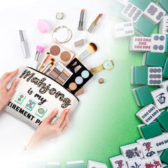 SilTriangle mahjong cosmetic bag travel-size with compact design for easy packing
