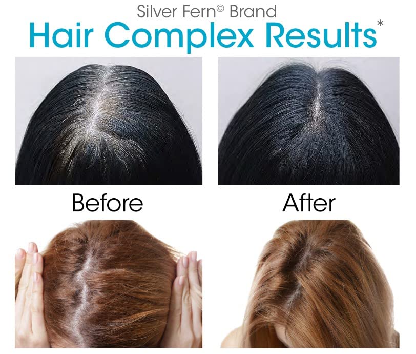 Silver Fern Hair Complex usage image illustrating daily capsule routine.