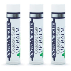Silver Miracles colloidal silver lip balm ingredients close-up with almond oil.