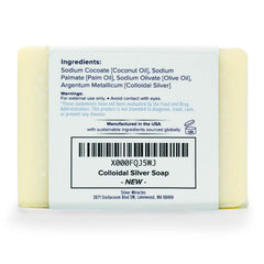 Silver Miracles soap ingredients close-up highlighting food-grade oils and sustainable palm oil