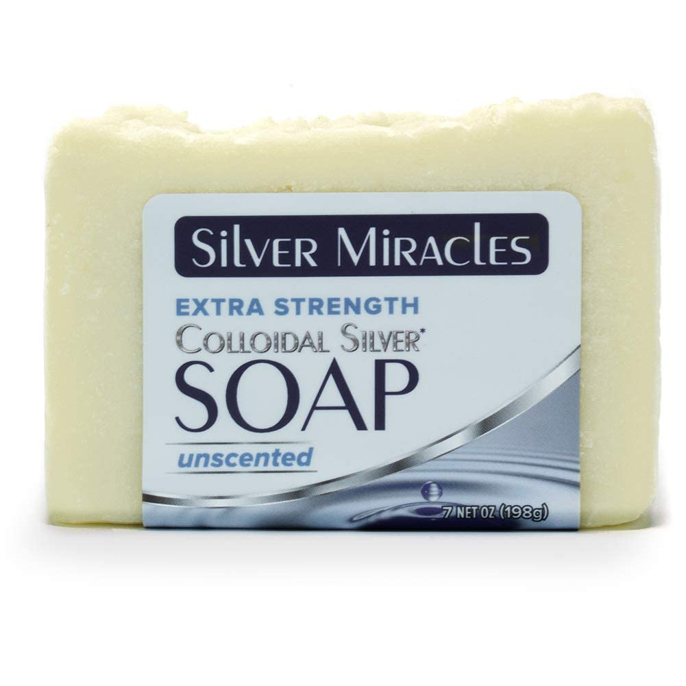 Silver Miracles handmade bar with rustic look for gentle, artisanal skincare
