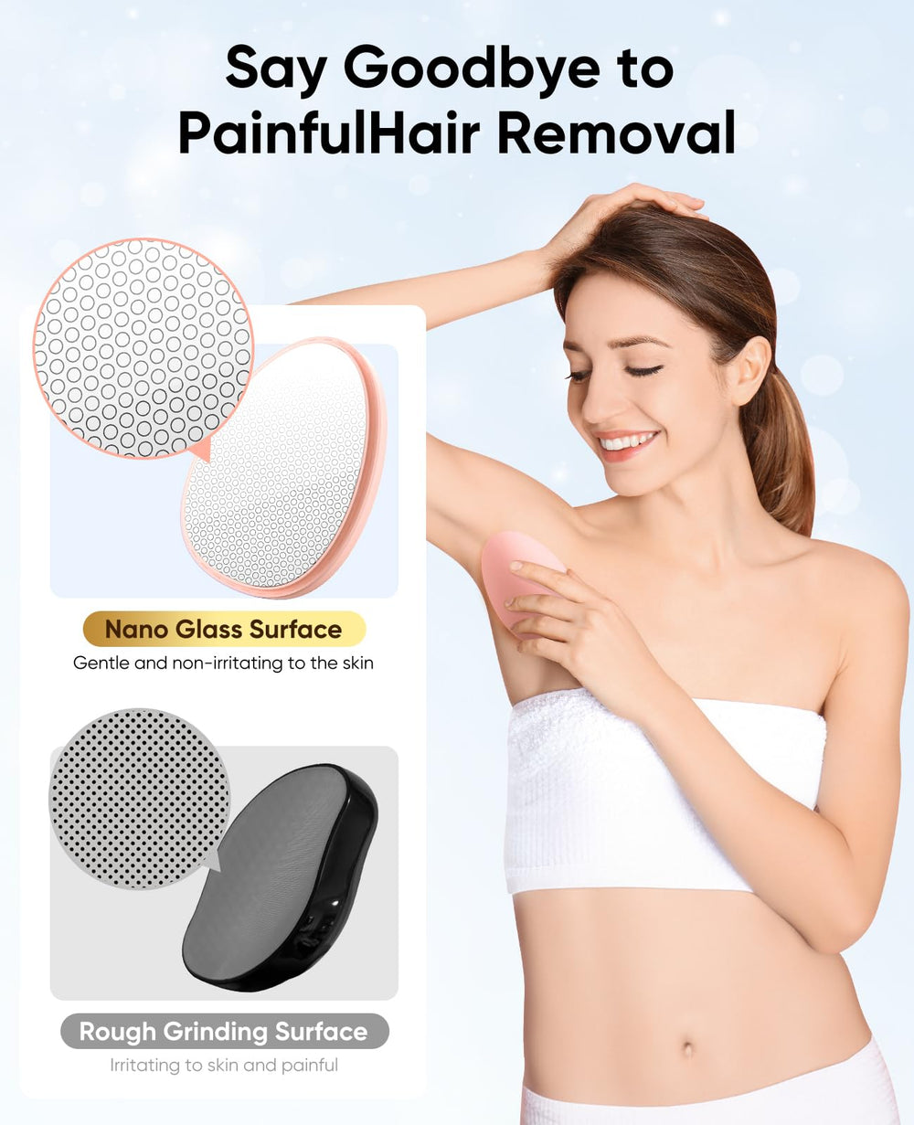 Close up of SILVLF Crystal Hair Eraser with smooth surface