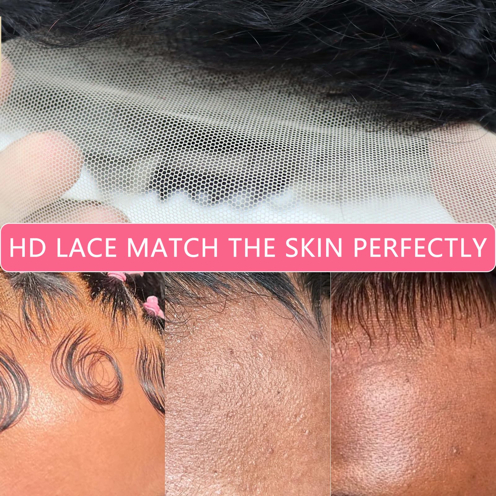 Simeider pre-plucked baby hair detail creates soft, realistic hairline