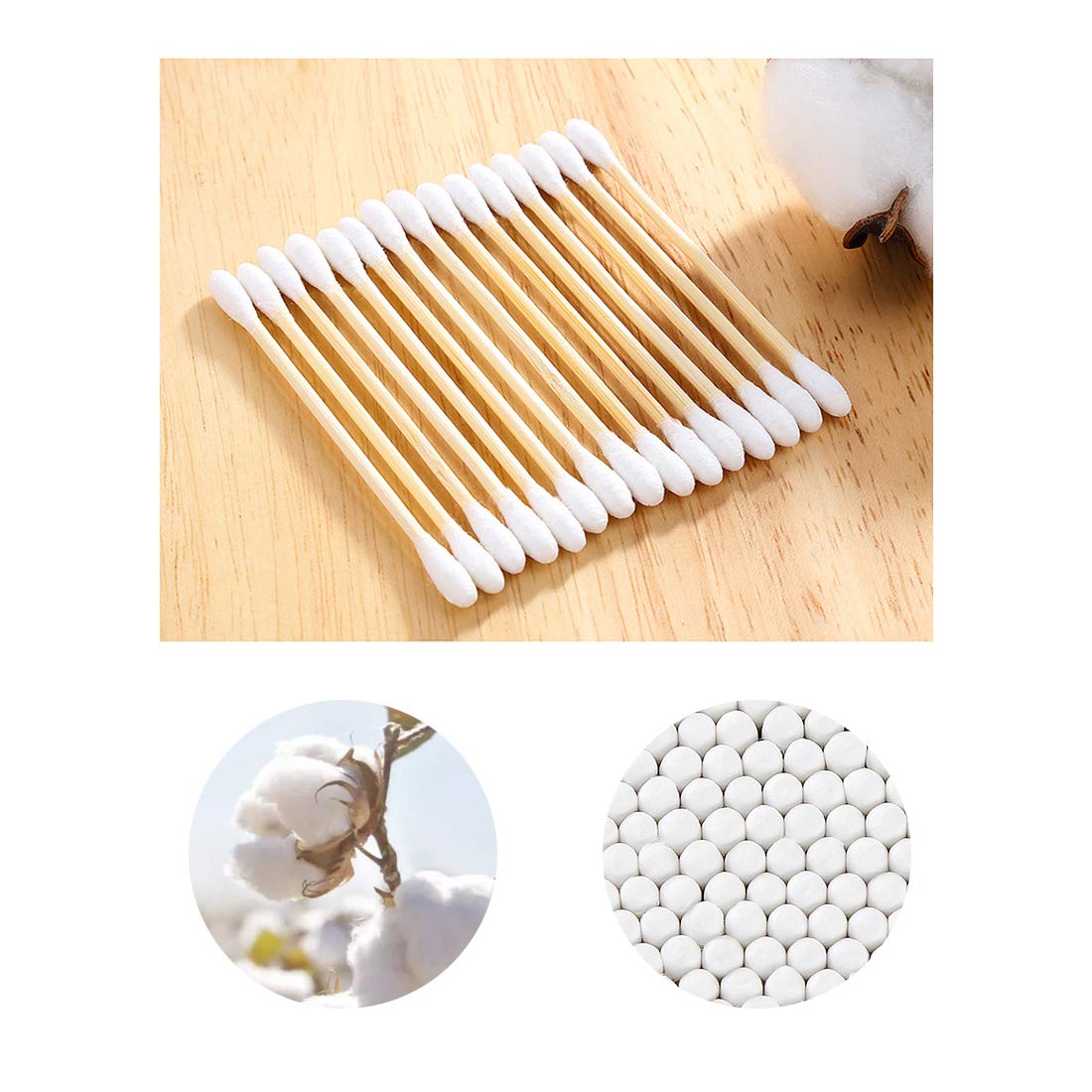 Simetufy cotton swabs for travel and everyday cleaning and crafts