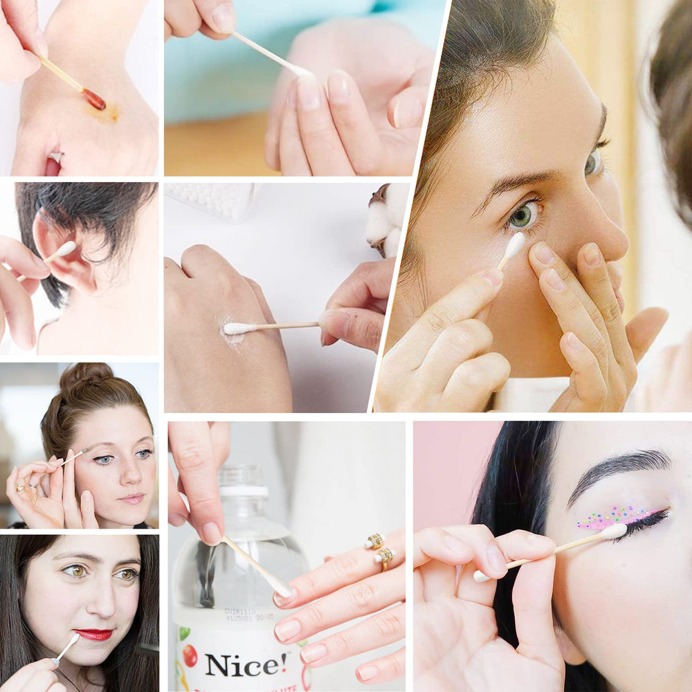 Simetufy cotton swabs ideal for makeup application and detail work