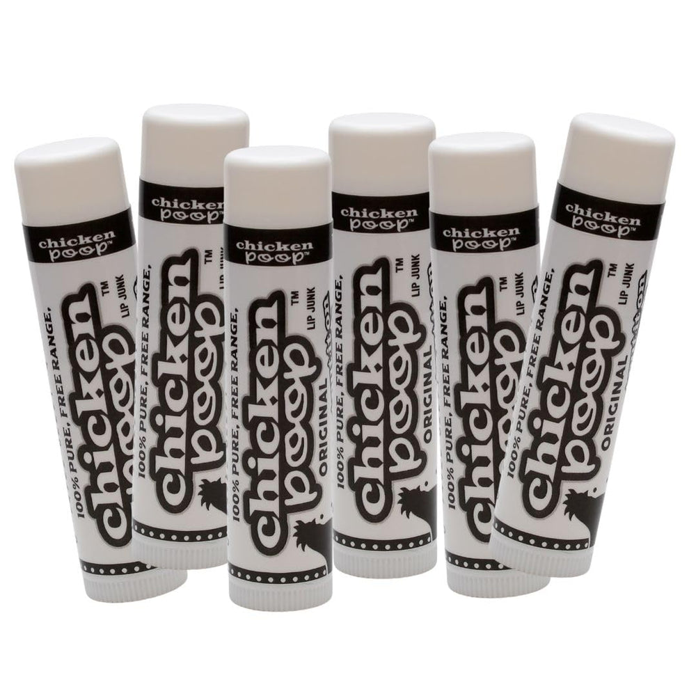 Simone Chickenbone lip junk original pack 6 front view for all-day lip hydration.
