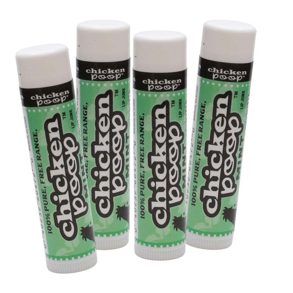 Simone Chickenbone lip junk pack front with four flavors for everyday lip care
