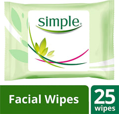 Simple cleansing facial wipes moist, soft cloth close-up for gentle cleansing.