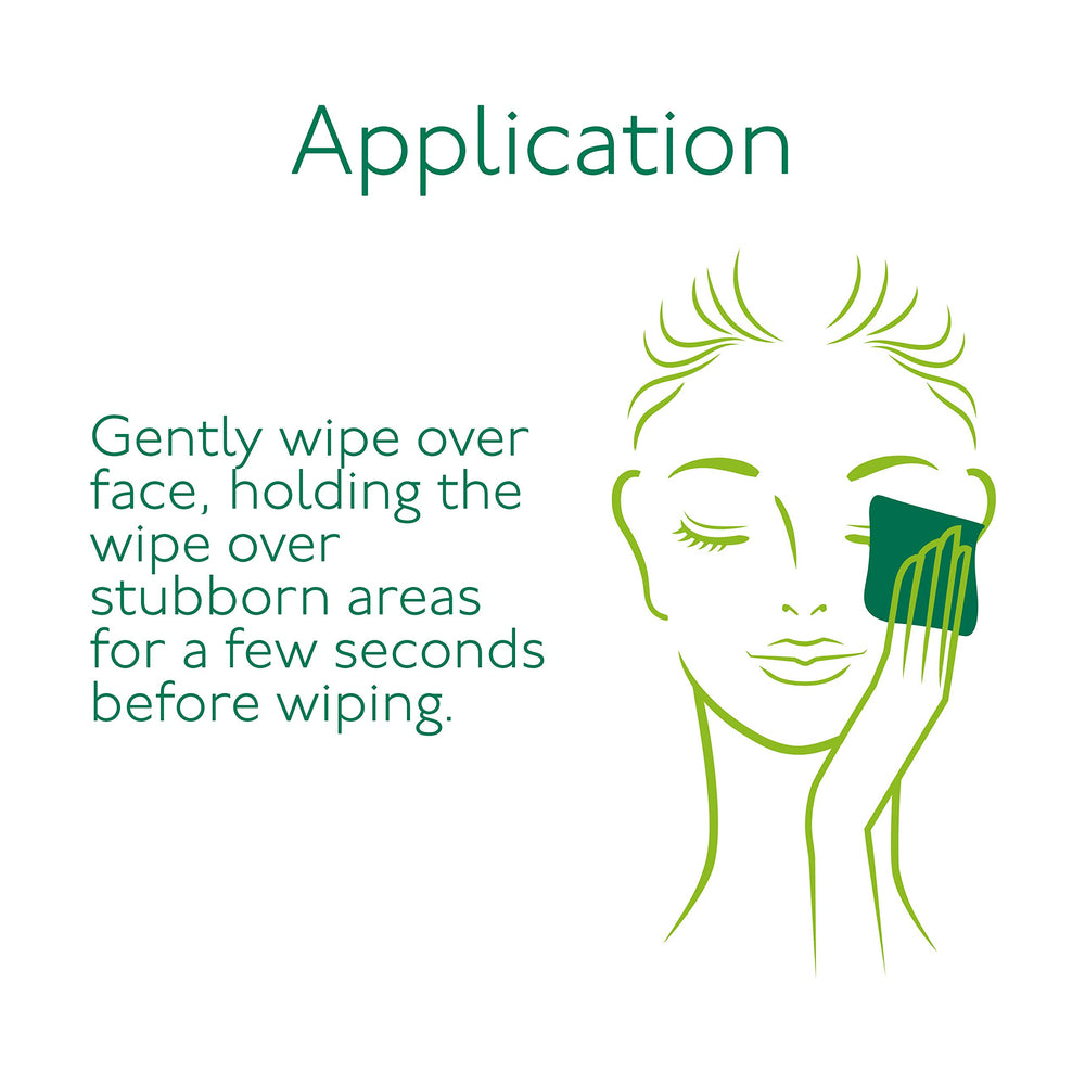 Simple Cleansing Wipes travel-friendly pack sealed to keep wipes fresh.